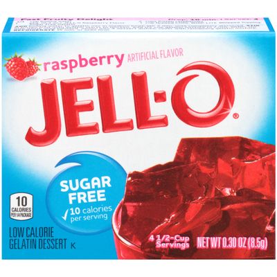 Jell-O Jello Sugar Free Raspberry Jelly Mix, 1 Units