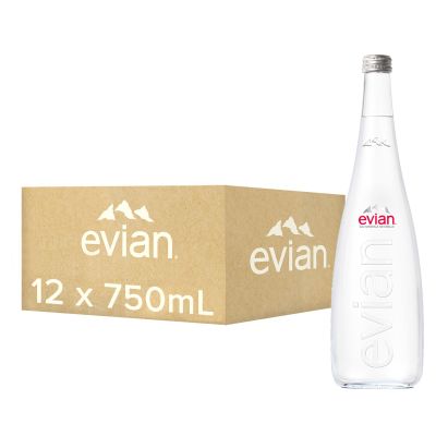 Evian Natural Mineral Water 75cl VAP x 12
