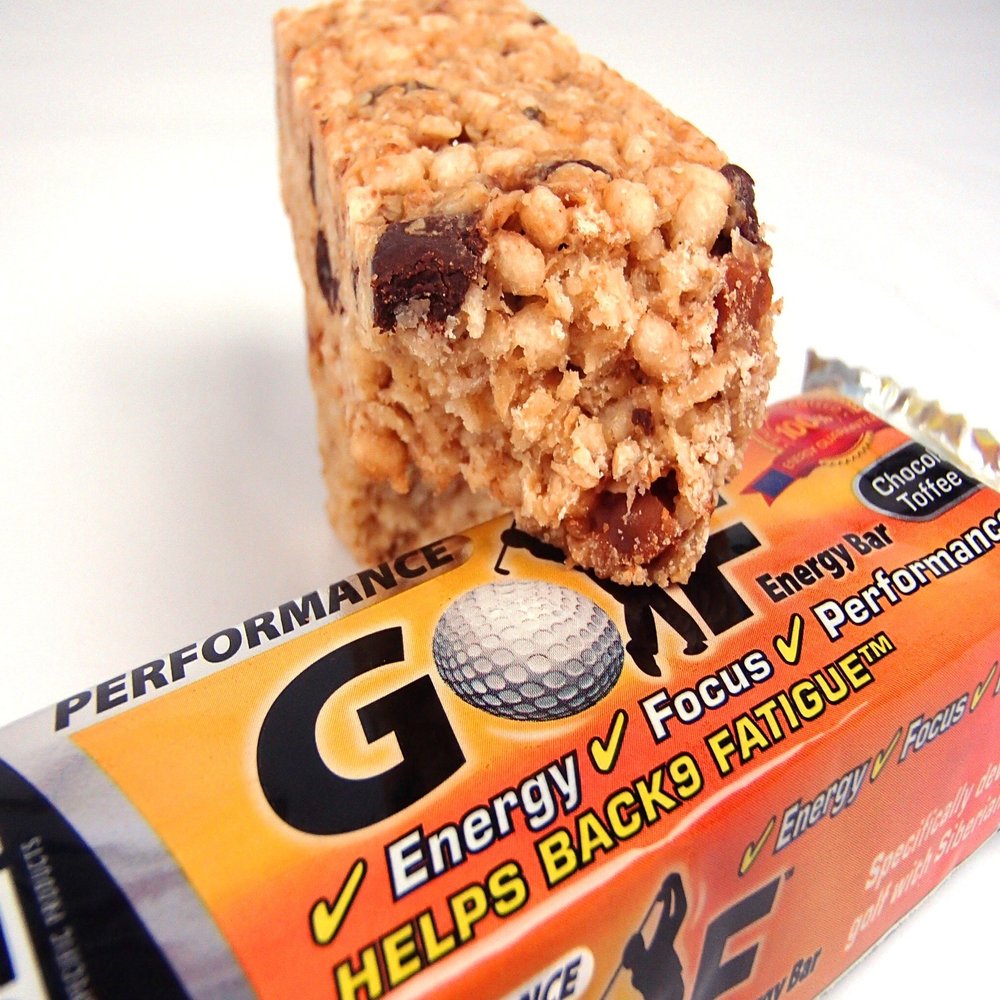 SSP Golf Performance Energy Bar Chocolate and Toffee (Box of 24)