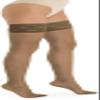 Marilyn 30 Sheer Compression Support Hold Up Stockings Nero 3-ML view 1