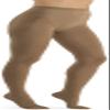 Marilyn Class 2 Plus Line Medical Compression Support Hold Up Stockings Natur XL view 1