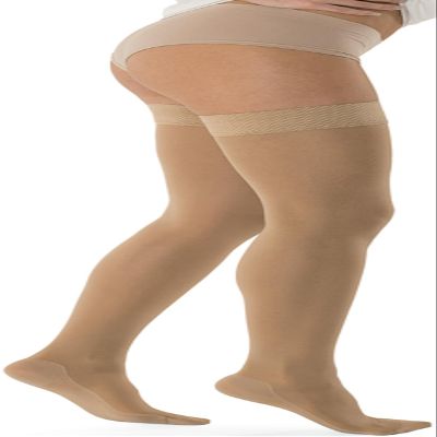 Marilyn Class 1 Medical Compression Support Hold Up Stockings Natur L