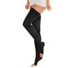 Marilyn Class 2 Medical Compression Support Hold Up Stockings Open Toe Nero M view 1