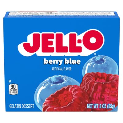 Jello Berry Blue Gelatin Dessert Jell-O 3oz 85g American Jelly Jello