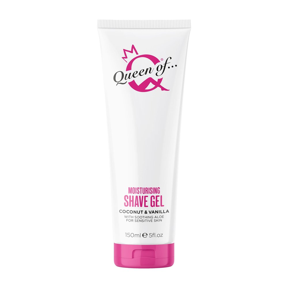 Queen of Ooh la la! Coconut and Vanilla Womens Shaving Gel, Sensitive Moisturising Shaving Cream For Women, 150ml