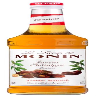 MONIN Premium Chestnut syrup 700ml for Coffee and Cocktails. Vegan-Friendly, Allergen-Free, 100 Percent Natural Flavours and Colourings