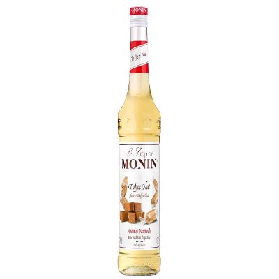 MONIN Premium Toffee Nut Syrup 700ml for Coffee and Cocktails. Vegan-Friendly, Allergen-Free, 100% Natural Flavours and Colourings