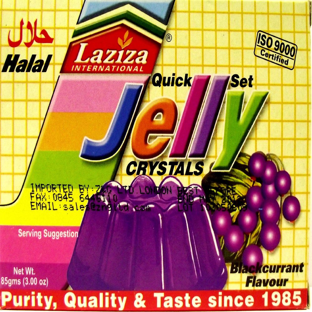 Laziza Halal Blackcurrant Jelly 85 g (Pack of 12)
