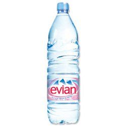 378304 - Evian (1.5 Litre) Natural Mineral Water Bottle (1 x Pack of 12 Water Bottles)