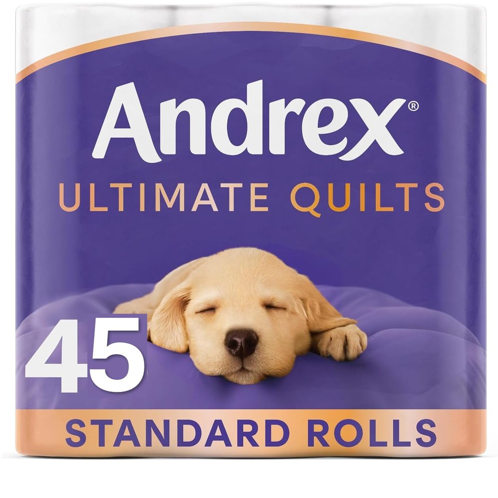 Andrex Quilts Toilet Roll Tissue Paper - 45 Rolls