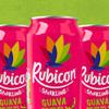 Rubicon 24 Pack Sparkling Guava Flavoured Fizzy Drink with Real Fruit Juice, Handpicked Fruits for a Temptingly Intense Taste "Made of Different Stuff" - 24 x 330ml Cans view 2
