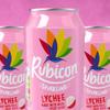 Rubicon 24 Pack Sparkling Lychee Flavoured Fizzy Drink with Real Fruit Juice, Handpicked Fruits for a Temptingly Intense Taste "Made of Different Stuff" - 24 x 330ml Cans (packaging may vary) view 2