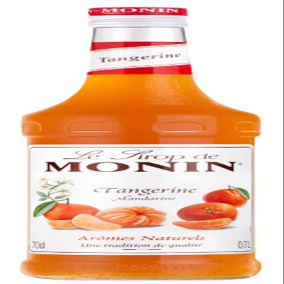 MONIN Premium Tangerine Syrup 700ml for Cocktails and Mocktails. Vegan-Friendly, Allergen-Free, 100% Natural Flavours and Colourings