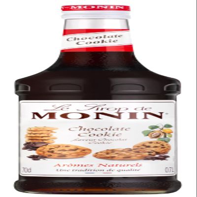 MONIN Premium Chocolate Cookie Syrup 700ml for Coffee and Cocktails. Vegan-Friendly, Allergen-Free, 100% Natural Flavours and Colourings