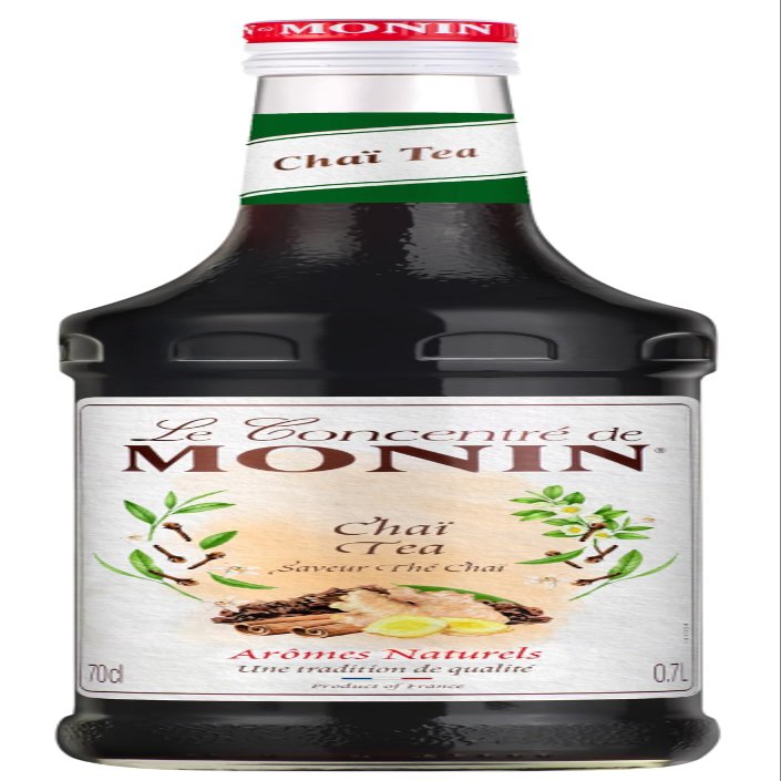 Monin Concentrate Syrup, Vegan Friendly, Allergen Free, Chai Tea, 700 ml, Pack of 1