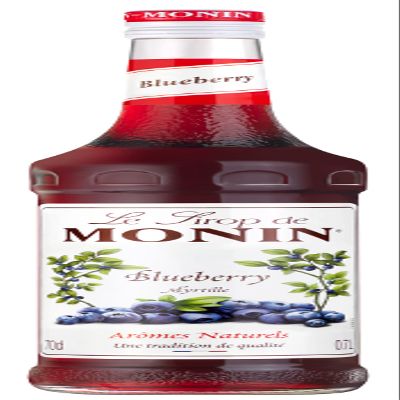 MONIN Premium Blueberry Syrup 700ml for Cocktails and Mocktails. Vegan-Friendly, Allergen-Free, 100% Natural Flavours and Colourings