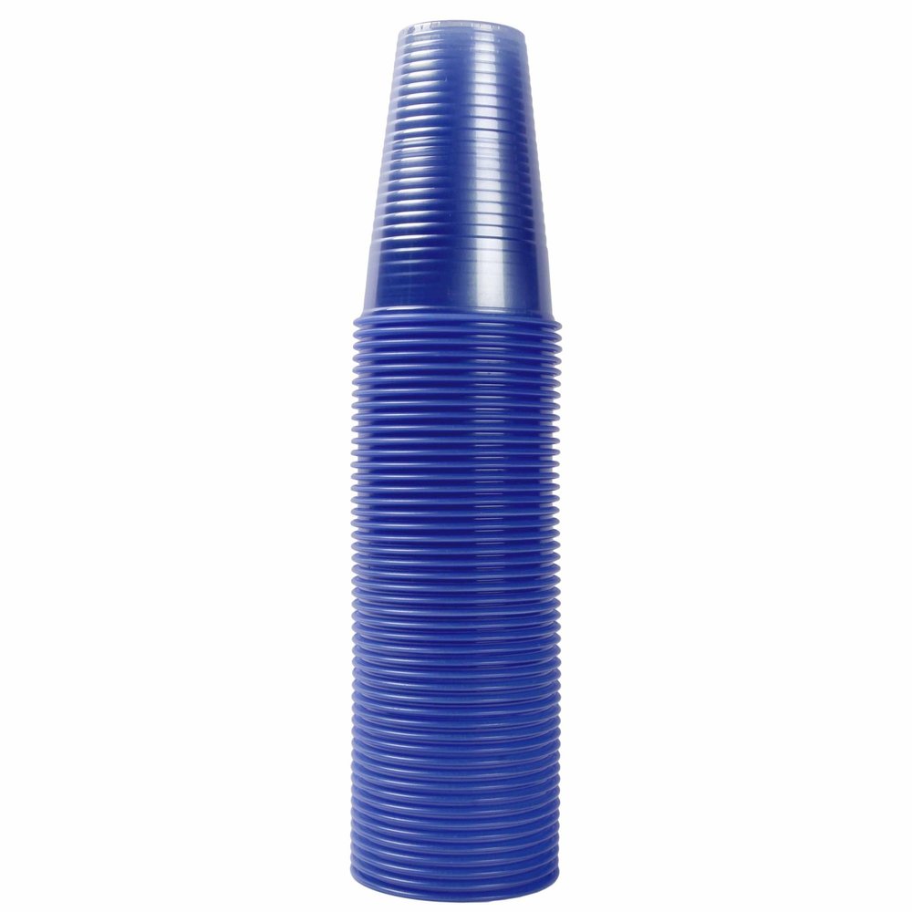 Robinson Young Water Cups Plastic Non-vending for Cold Drinks 20cl Blue Ref 2193N [Pack 1000]