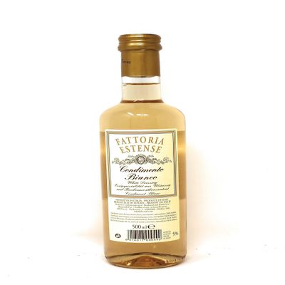 Fattoria Estense Italian Condimento Bianco  Premium White Balsamic Vinegar Dressing 500ml