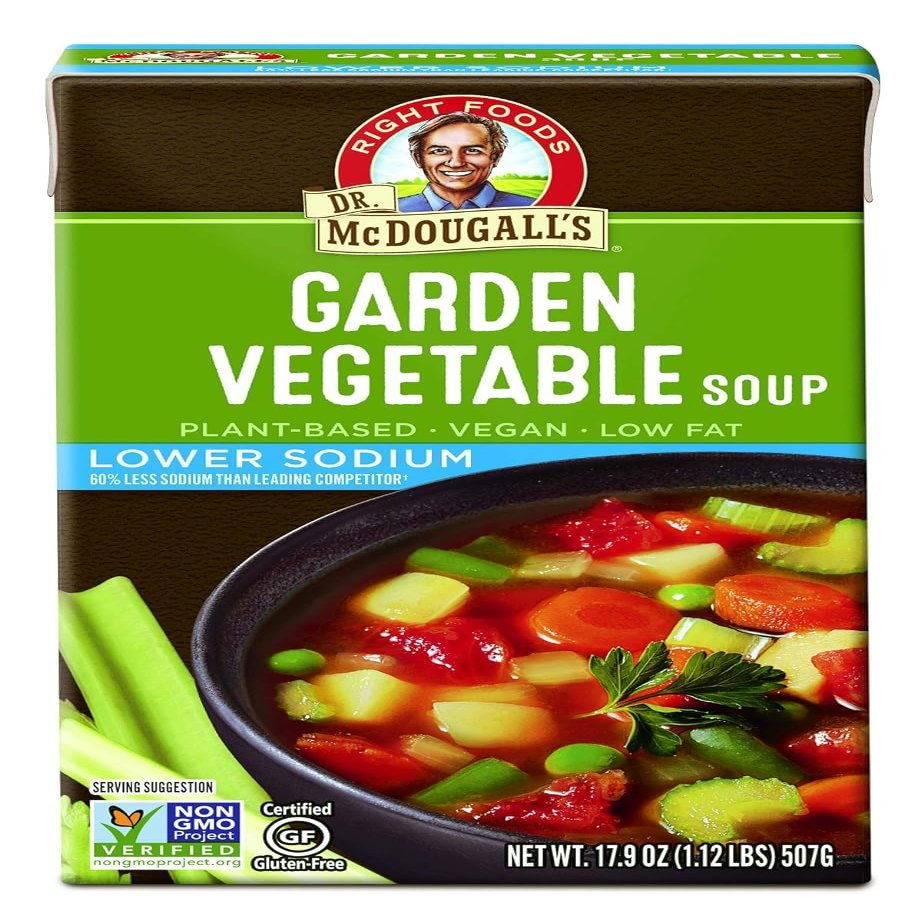 Dr. McDougall's - Gluten-Free Lower Sodium Soup Garden Vegetable - 17.9 fl. oz.
