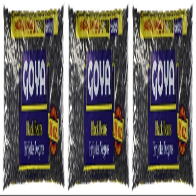 Goya Black Beans Dry 1 Lb (3-Pack)