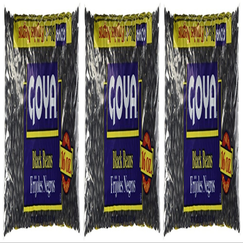 Goya Black Beans Dry 1 Lb (3-Pack)