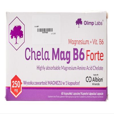 OLIMP Sport Nutrition Olimp Labs Chela-Mag B6 Forte Capsules, Pack of 60 Mega Capsules