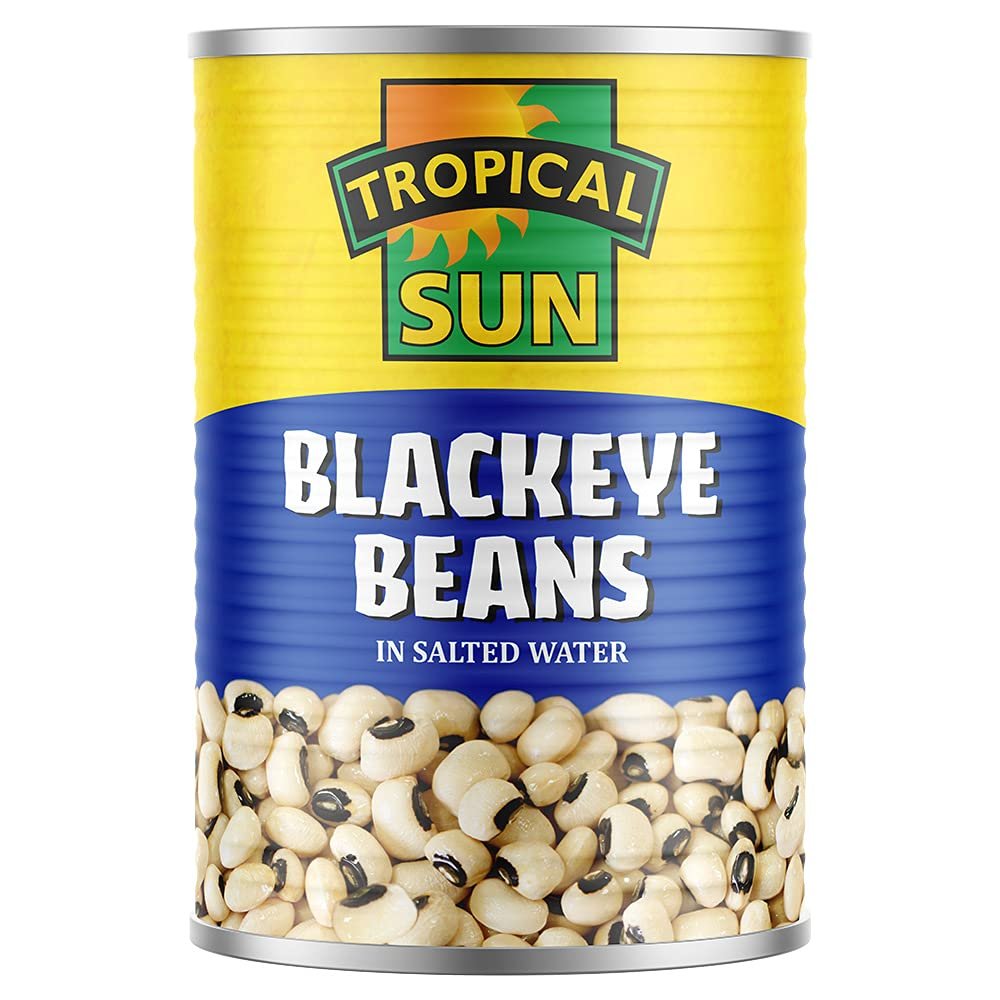 Tropical Sun Blackeye Beans Tins 400 g (Pack of 12)