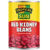 Tropical Sun Red Kidney Bean Tins 400g (Pack of 12) | Red Beans Vegetarian, High in Protein, Convenient & Versatile, Ready to Use for Soups, Stews, Rice & Salads view 1