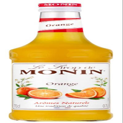 MONIN Premium Orange Syrup 700ml for Cocktails and Mocktails. Vegan-Friendly, Allergen-Free, 100% Natural Flavours and Colourings.