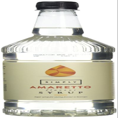 Simply Amaretto Syrup, Vegan & Nut Free Flavoured Syrup for Coffee, Cocktails & Baking (1 Litre)
