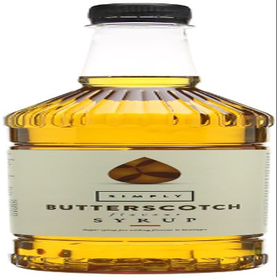Simply Butterscotch Syrup, Vegan & Nut Free Flavoured Syrup for Coffee, Cocktails & Baking (1 Litre)
