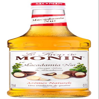 MONIN Premium Macadamia Nut Syrup 700ml for Coffee and Cocktails. Vegan-Friendly, 100% Natural Flavours and Colourings