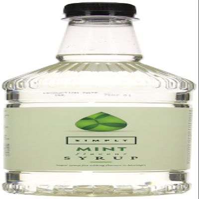Simply Mint Syrup, Vegan & Nut Free Flavoured Syrup for Coffee, Cocktails & Baking (1 Litre)