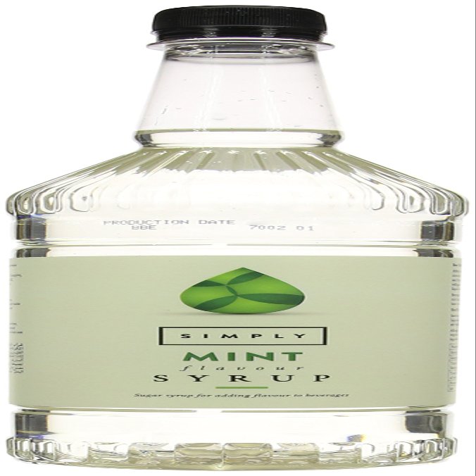Simply Mint Syrup, Vegan & Nut Free Flavoured Syrup for Coffee, Cocktails & Baking (1 Litre)