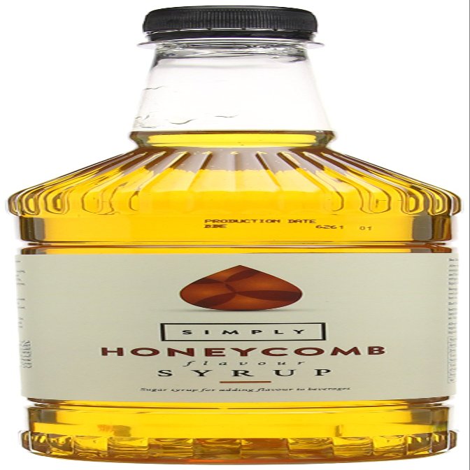Simply Honeycomb Syrup, Vegan & Nut Free Flavoured Syrup for Coffee, Cocktails & Baking (1 Litre)