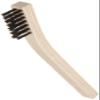 Weiler 44637 0.012" Wire Size, 7-1/2" X 1/2" Block Size, 3 X 7 No. Of Rows, Straight Black Nylon Fill, Wood Block, Small Hand Scratch Brush view 1
