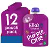 Ella's Kitchen The Purple One Organic Smoothie Fruits, 90g (Pack of 12) view 1