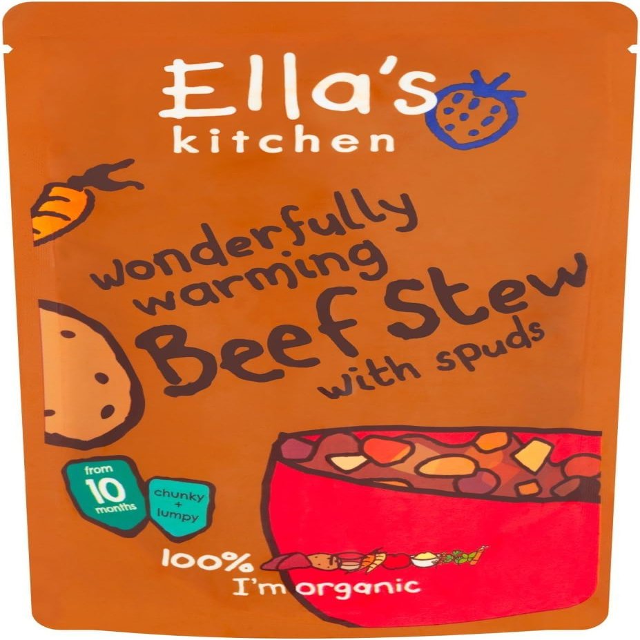 Ella's Kitchen Caribbean Chicken with Rice & Beans, Stage 2 (7+ months), Pack of 7, 1330g