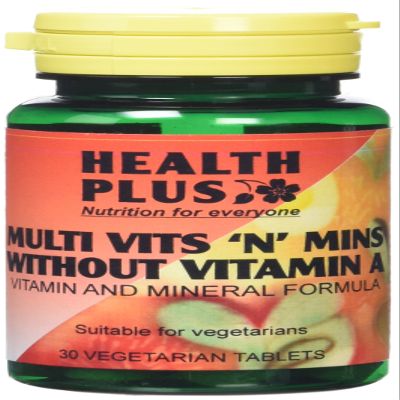 Health Plus Multi Vits 'n' Mins Without Vitamin A One-a-day Multivitamin Supplement - 30 Tablets