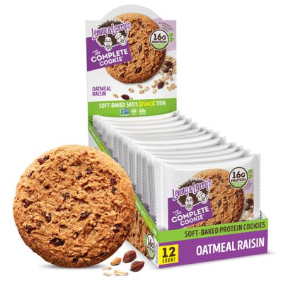 Lenny And Larry's All-Natural Complete Cookie Oatmeal Raisin, 113 g, Pack of 12