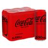 Coca Cola Zero Can, 330ml (Pack of 6) view 1