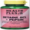 Health Plus Betaine Hcl + Pepsin : Digestive Health Supplement : 180 Tablets, in a planet-friendly 99% recycled pot view 1