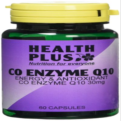 Health Plus Co Enzyme Q10 30mg Energy and Antioxidant Supplement - 60 Capsules