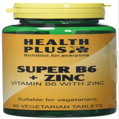 Health Plus Super B6 + Zinc Vitamin B Supplement - 90 Tablets