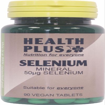 Health Plus Selenium 50g : Mineral Supplement - 90 Tablets, in a planet-friendly 99% recycled pot