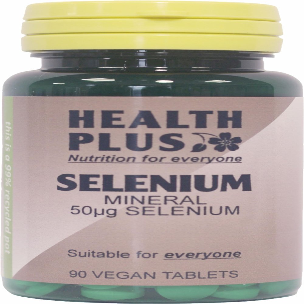 Health Plus Selenium 50g : Mineral Supplement - 90 Tablets, in a planet-friendly 99% recycled pot