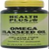 Health Plus Omega Flaxseed Oil 500mg : Omega-3, Omega-6 & Omega-9 Women's Health Supplement - 90 Gelatin Free Capsules, in a planet-friendly 99% recycled pot view 1