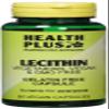 Health Plus Lecithin 550mg : Memory Plant Supplement : 90 Gelatin Free Capsules, in a planet-friendly 99% recycled pot view 1