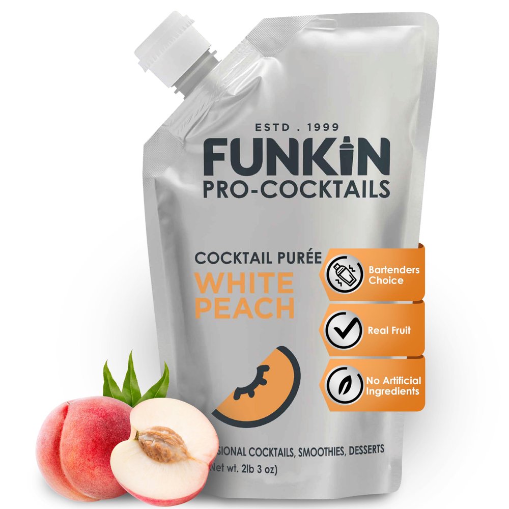 Funkin Pro White Peach Puree, 1kg