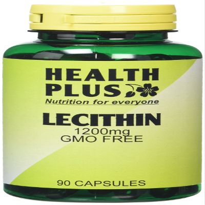 Health Plus Lecithin 1200mg : Memory Plant Supplement : 90 Capsules, in a planet-friendly 99% recycled pot